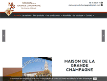 Tablet Screenshot of maisongrandechampagne.com